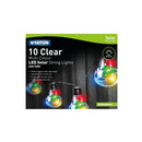 Status Queenstown - 10 Clear - Multi Colour - LED -  Solar - String Light Bulbs