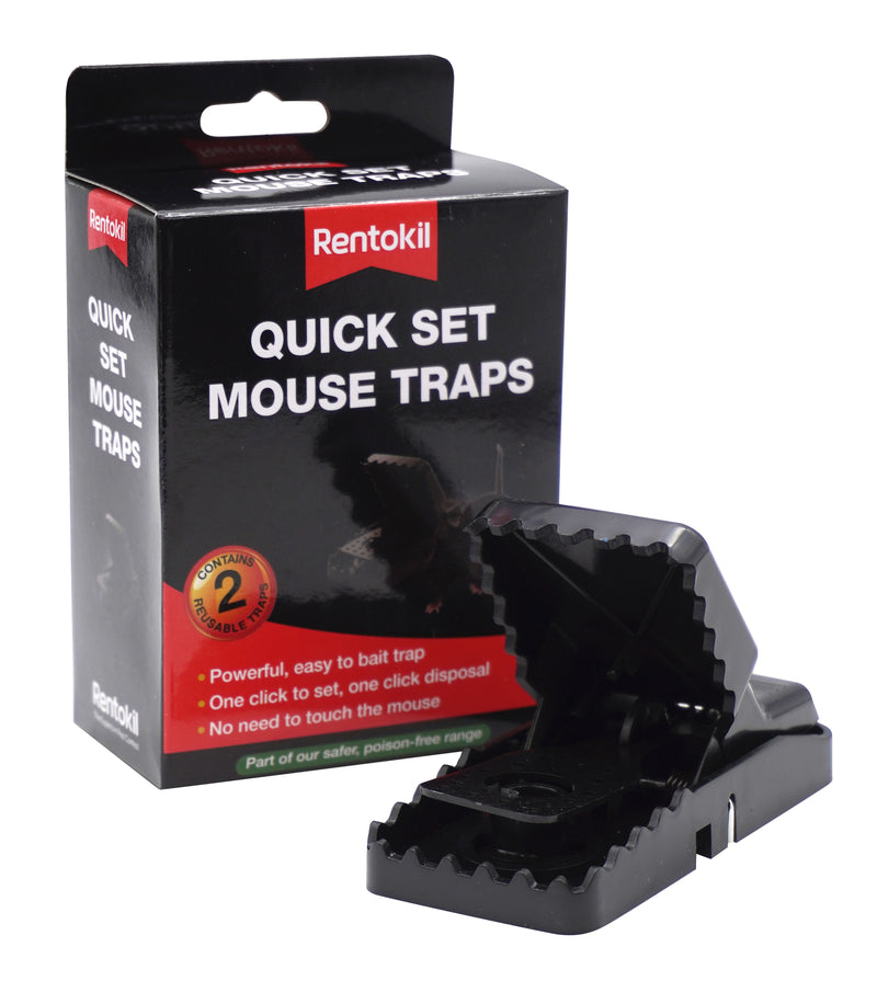 Rentokil Quick Set Mouse Traps - Twin Pack