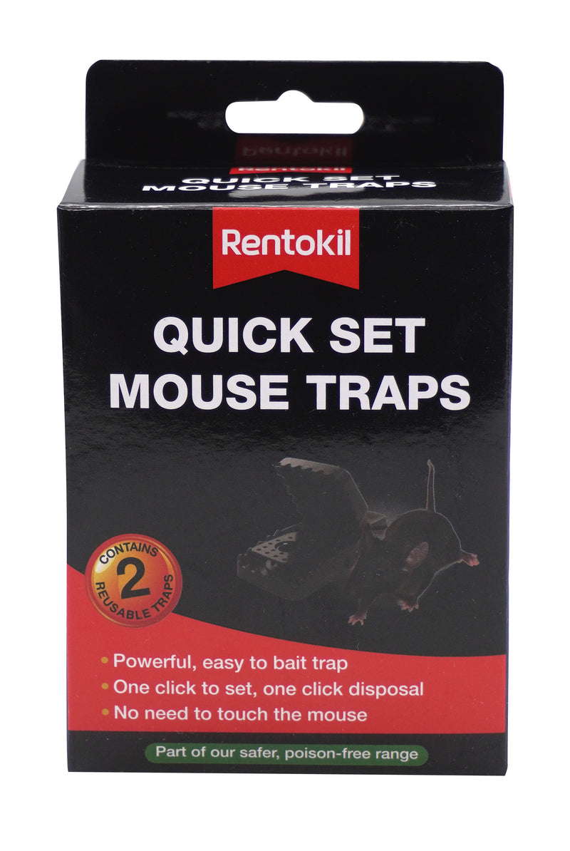 Rentokil Quick Set Mouse Traps - Twin Pack