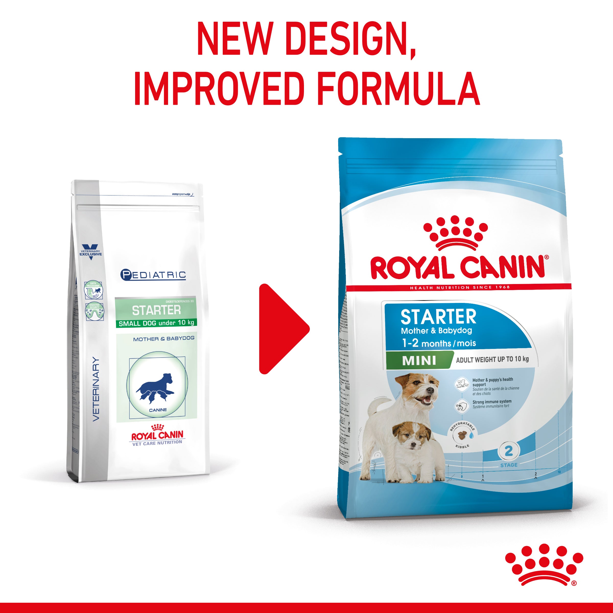Royal Canin Mini Starter Mother & Babydog Adult and Puppy Dry Food, 4kg x 4 Pack