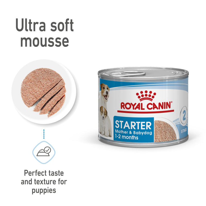 Royal Canin Starter Mother & Babydog Adult and Puppy Wet Food Mousse, 195g