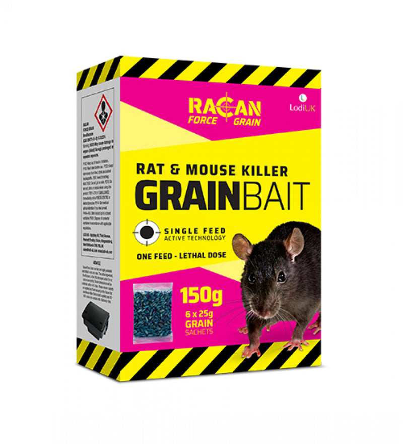 Racan Force Rat & Mouse Killer Grain, 150g (6x25g)