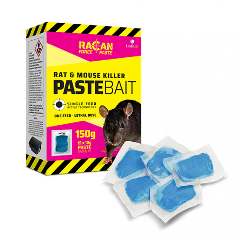 Racan Force Rat & Mouse Killer Paste, 150g (15x10g) Sachets