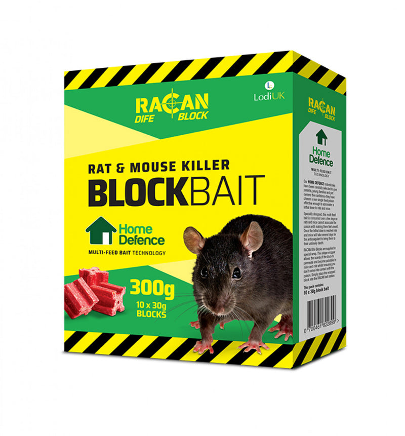 Racan Dife Rat & Mouse Killer Blocks, 300g (10x30g)