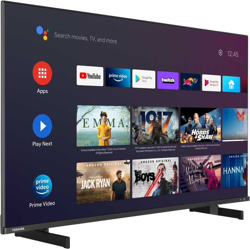 Toshiba 43 Inch Smart 4K UHD HDR QLED Android TV