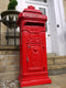 Floor Red Aluminium Post Box