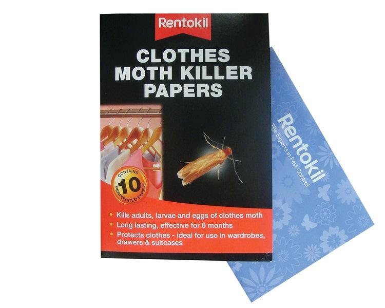 Rentokil Clothes Moth Killer Papers - 10 Pack