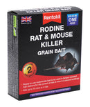 Rentokil Rodine Rat & Mouse Killer Grain Bait - 2 Satchet