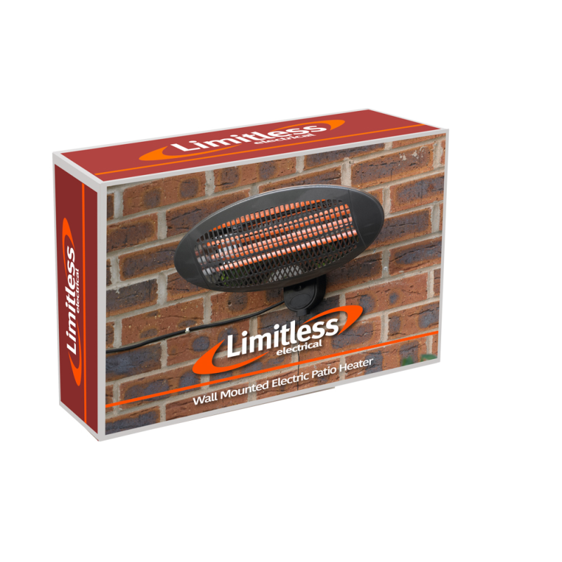Limitless Wall Mounted Electric Patio Heater