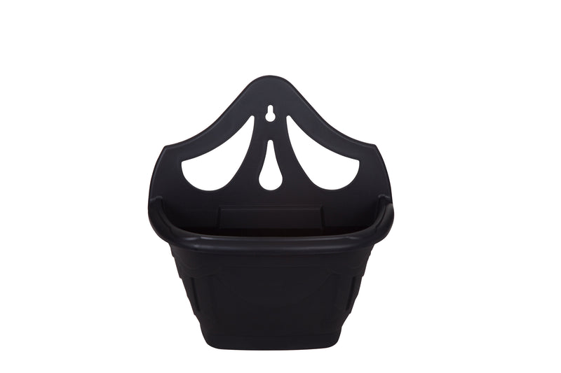 31cm Venetian Wall Planter, Black