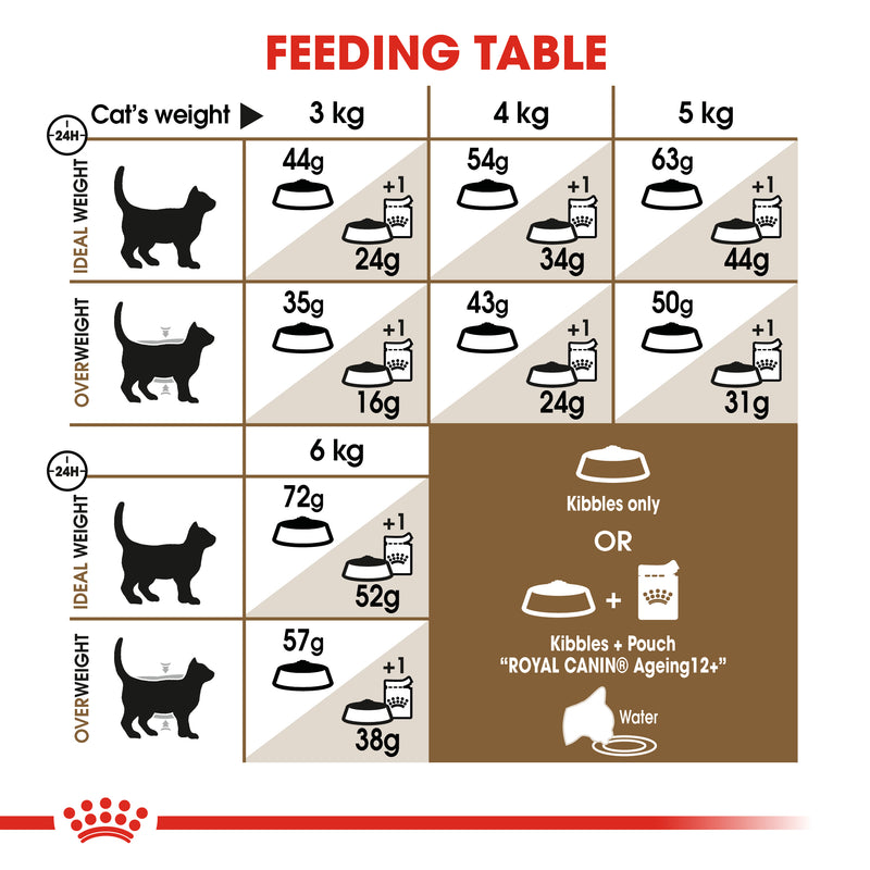 Royal Canin Ageing Sterilised 12+ Senior Dry Cat Food, 400g x 12 Pack