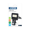 Status Padua - 10w LED - Black - Flood Light - with PIR