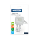 Status Arezzo - 10w LED - White - Flood Light - with PIR