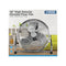 Status 18 Inch Chrome Floor Fan - High Velocity - 3 Speed Settings