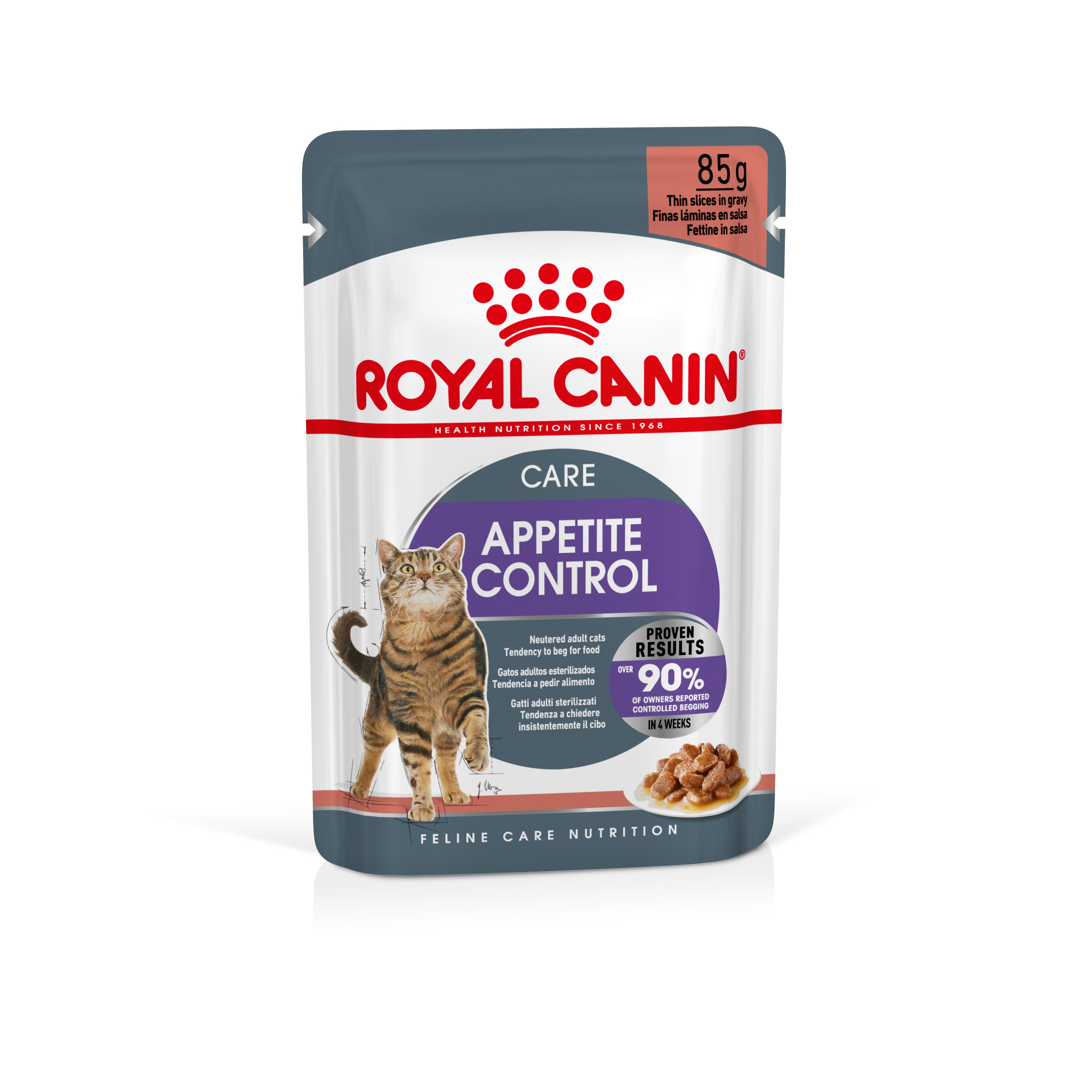 Royal Canin Appetite Control Care in Gravy Adult Wet Cat Food, 85g x 12 Pack