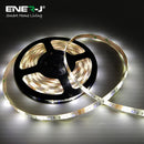 Ener-J RGB+CCT Smart WiFi LED Strip Kit, 90 LEDs/Mtr LED Strip, WiFi Controller + IR Controller, 2A Adapter with UK Fused Plug.