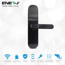 Ener-J Smart Wi-Fi Doorlock Set (includes 3 Physical Keys and 3 RFID Card) Black - Right Handle