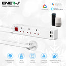Ener-J 13A SMART Wi-Fi Power Strips with 3 Sockets & 4 USB