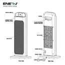 Ener-J Smart WiFi PTC Ceramic 2000W Heater, UK BS Plug