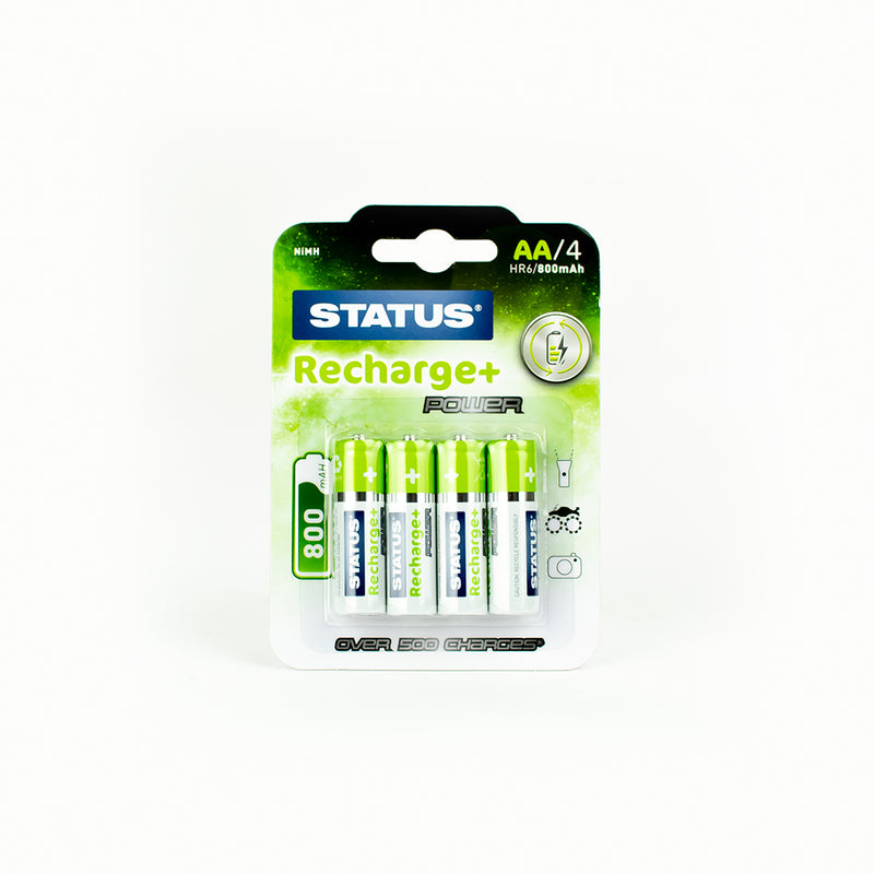 Status AA800 - NiMH - Rechargeable -  Batteries, 4 Pack