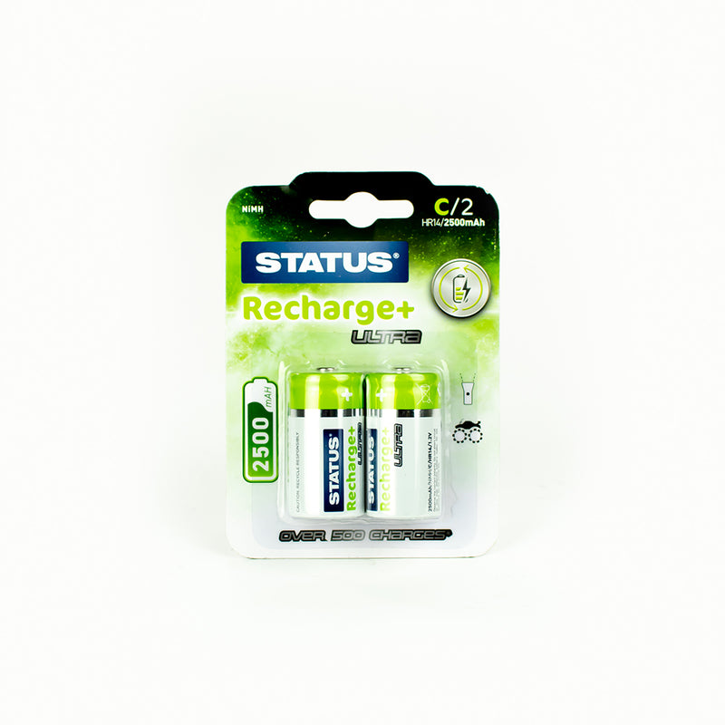 Status C2500 - NiMH - Rechargeable - Batteries, 2 Pack