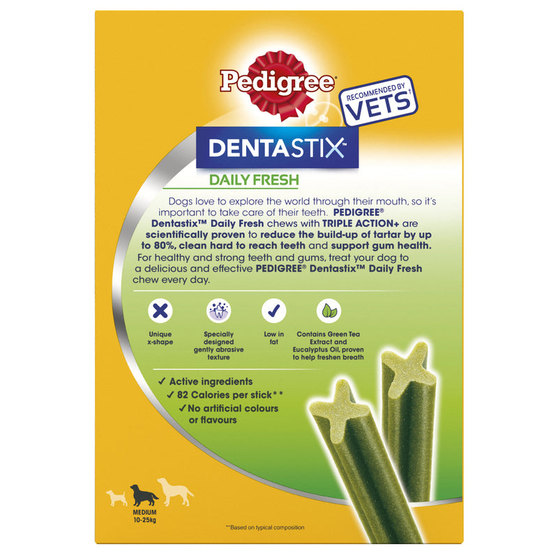 Pedigree Dentastix Fresh Daily Dental Chews Medium Dog 28 Sticks