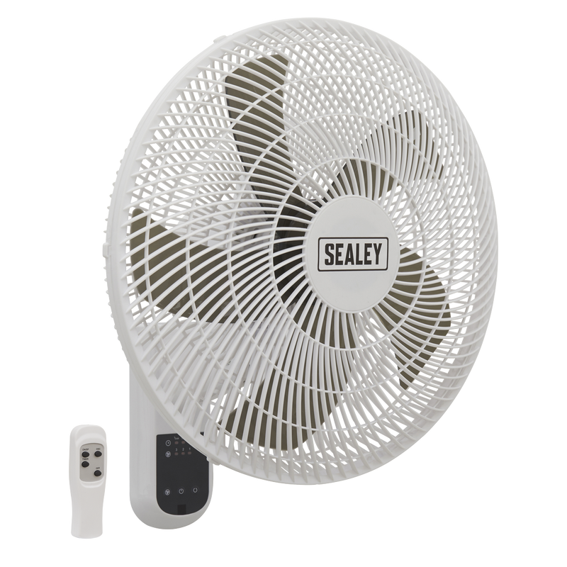 Sealey Wall Fan 3-Speed 16 Inch with Remote Control 230V