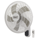 Sealey Wall Fan 3-Speed 18 Inch with Remote Control 230V