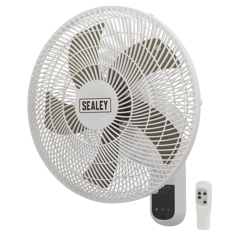 Sealey Wall Fan 3-Speed 18 Inch with Remote Control 230V