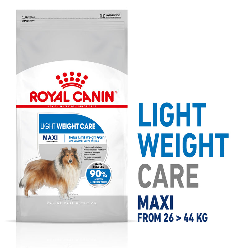 Royal Canin Maxi Light Weight Care Adult Dry Dog Food, 3kg x 4 Pack