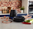 Tower Linear Rose Gold 5 Piece Pan Set