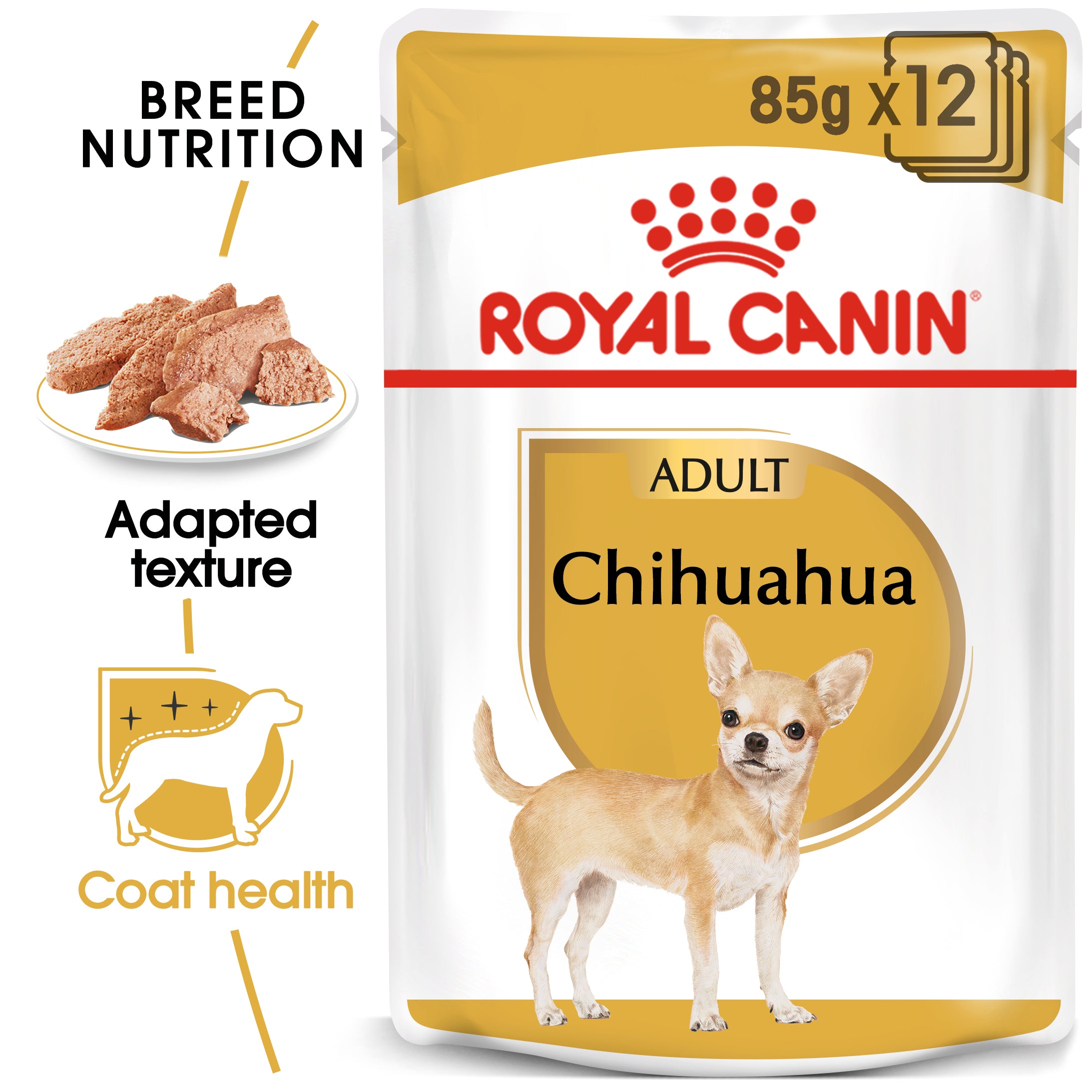 Royal Canin Chihuahua Adult Wet Dog Food In Loaf, 85g x 12 Pack