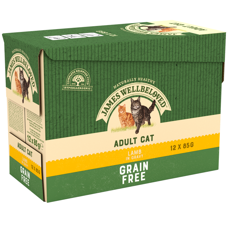 Grain Free Adult Cat Lamb in Gravy Pouch 12 x 85g