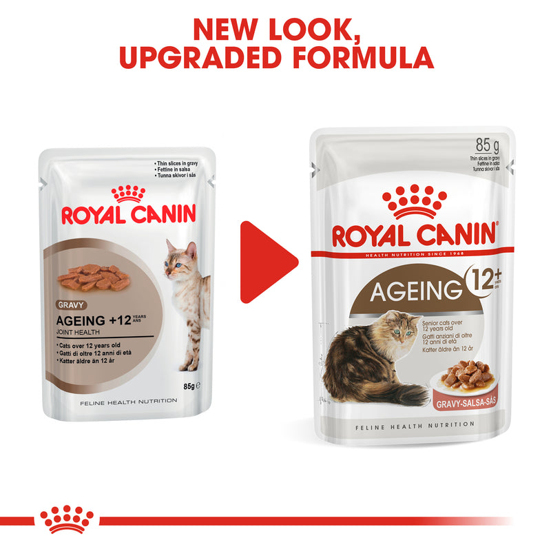 Royal Canin Ageing 12+ In Gravy Senior Wet Cat Food, 85g