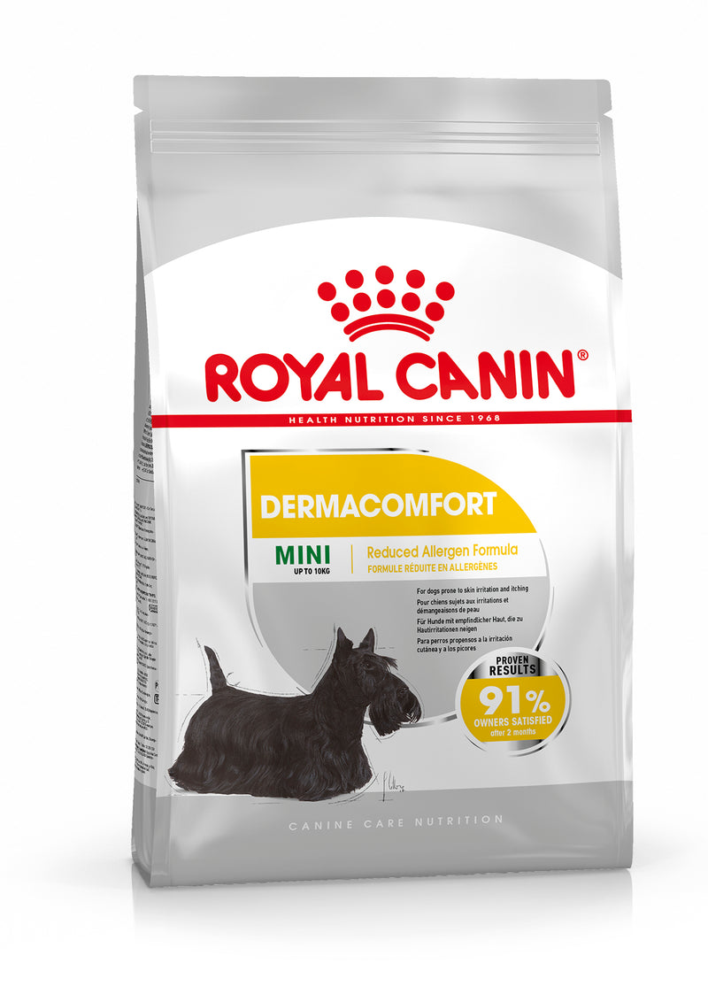 Royal Canin Mini Dermacomfort Adult Dry Dog Food, 3kg x 4 Pack