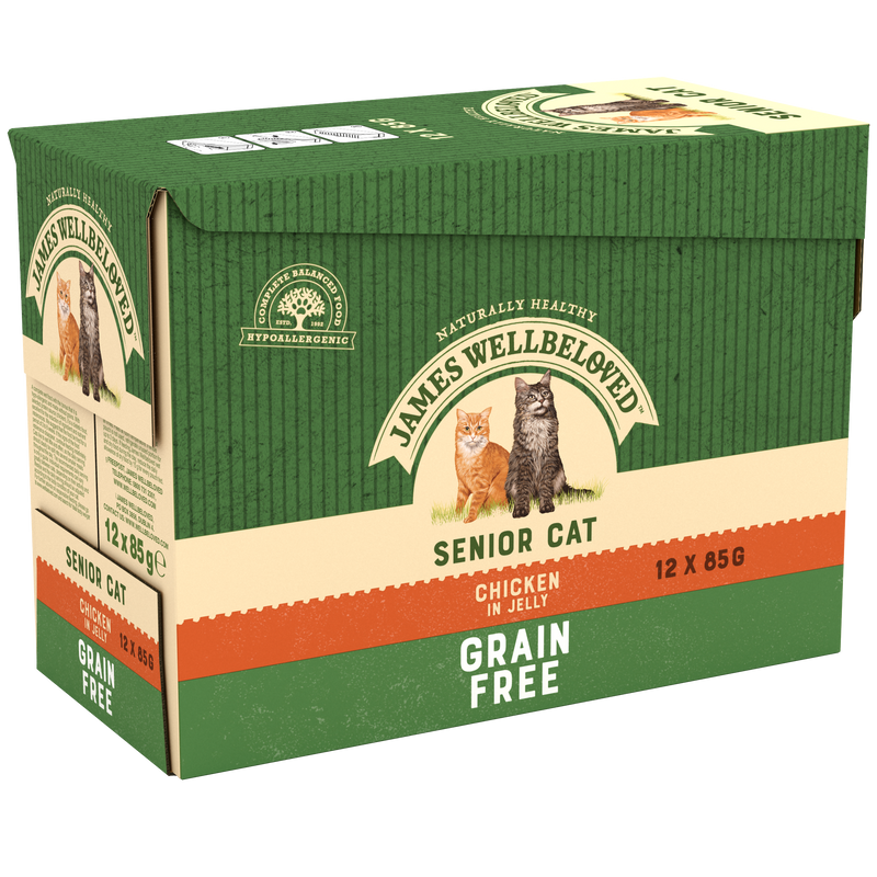 Grain Free Senior Cat Chicken in Jelly Pouch 12 x 85g