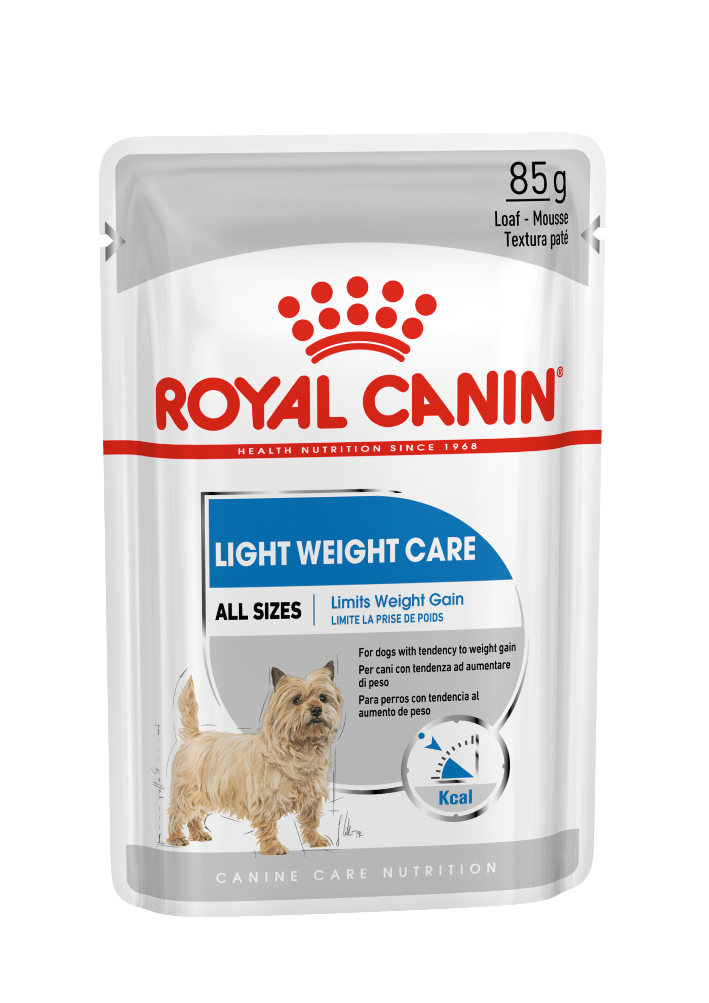 Royal Canin Light Weight Care Wet Pouches Adult Dog Food in Loaf, 85g x 12 Pack