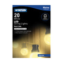 Status Uppsala - 20 - LED - Cool White - Frosted - Indoor/Outdoor - Mains Powered - Party Festive Lights