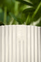 Vibes Fold 16cm Round Plastic Indoor Plant Pot - Silky White