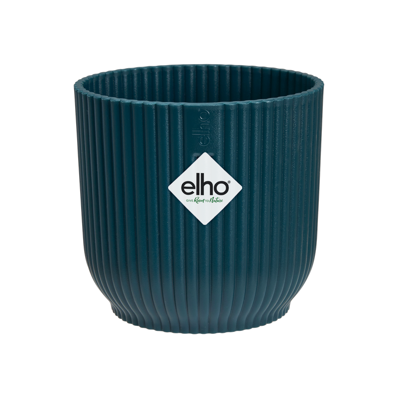 Elho Vibes Fold Round Mini 11 - Flowerpot - Deep Blue - Indoor! - Ø 11.10 x H 10.50 cm
