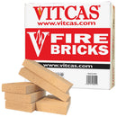 Vitcas Fire Bricks for Stoves & Fireplaces, 230 x 114 x 32mm, 6 Pack