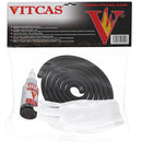 Vitcas Black Rope + Glue - Kit for Fireplaces and Stoves, 10mm