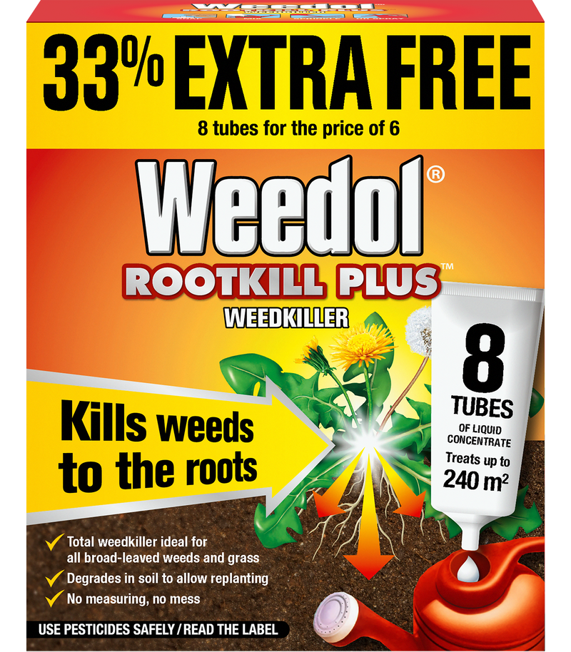 Weedol Rootkill Plus Liquid Concentrate Tubes 8 tube carton