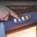 Warmlite 1200W Grey Halogen Heater