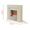 Warmlite York Fireplace Suite, Ivory