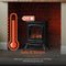 Warmlite 2KW Stirling Electric Fire Stove, Black