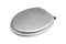 Croydex Flexi Fix Toilet Seat, Silver Quartz