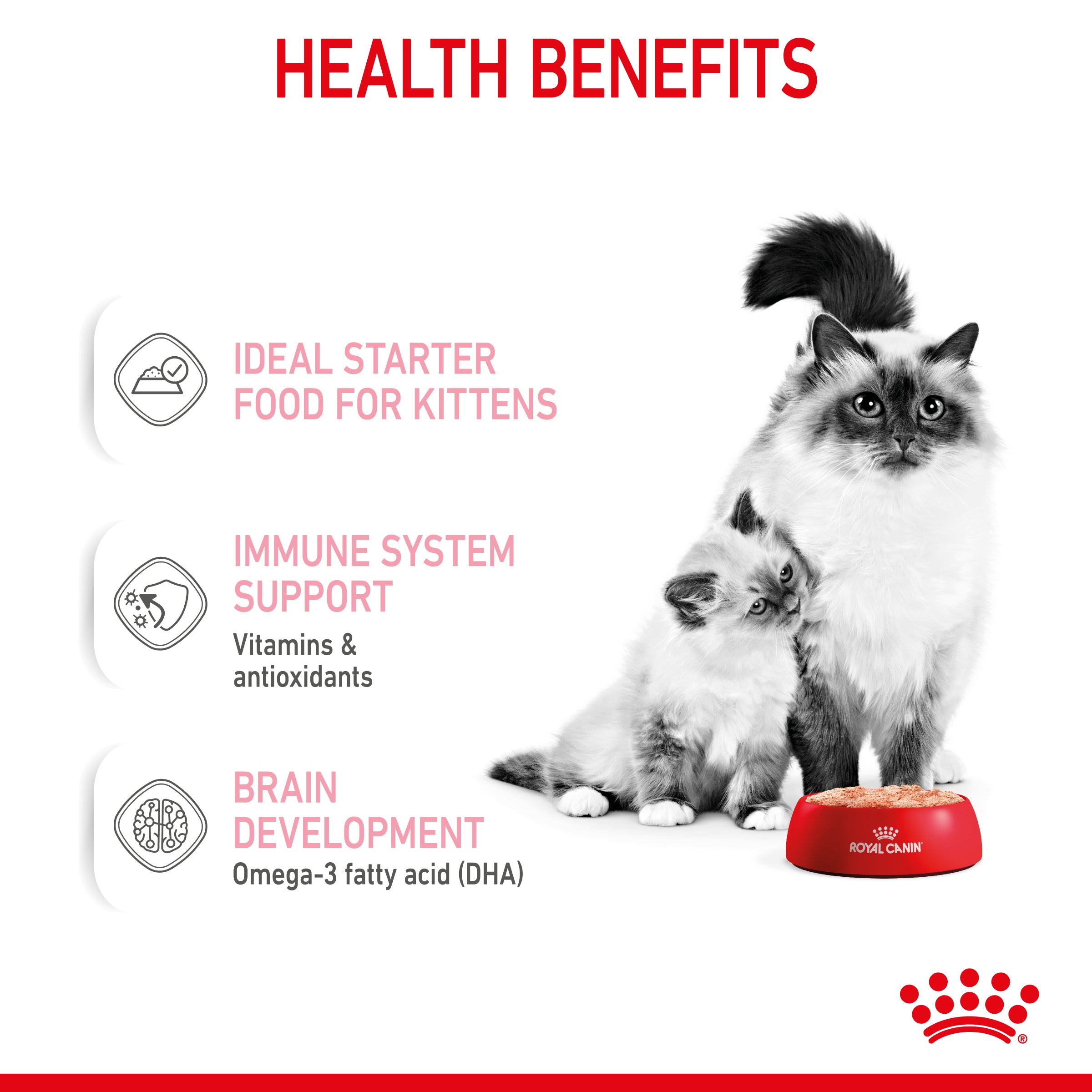 Royal Canin Mother And Babycat Adult And Kitten Wet Food Mousse, 195g x 12 Pack