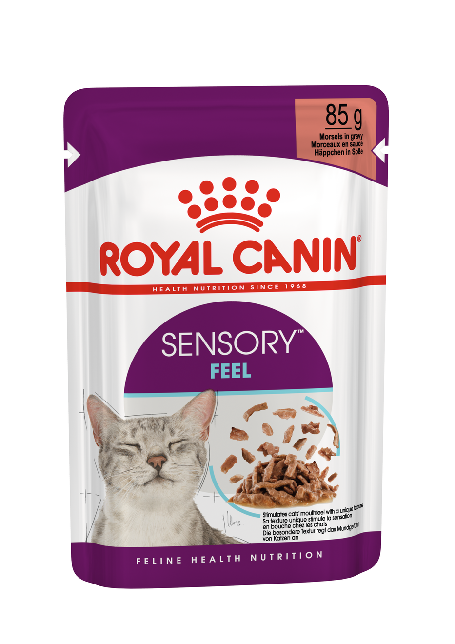Royal Canin Royal Canin Sensory Feel In Gravy Adult Wet Cat Food, 85g x 12 Pack