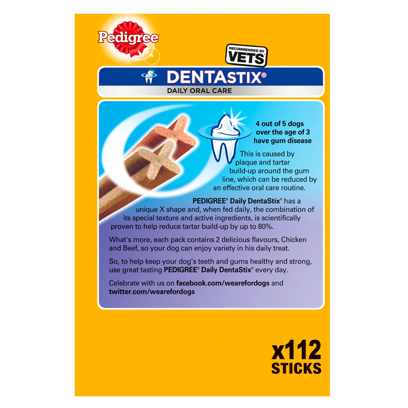 Pedigree DentaStix Daily Dental Chews Medium Dog 112 Sticks